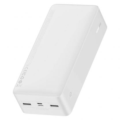 Baseus Bipow Digital Display Power Bank 15W 30000mAh (PPBD050202) - външна батерия с 1xUSB-C и 2xUSB-A изходи с технология за бързо зареждане (бял) 3