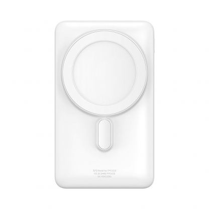 Baseus Magnetic Wireless Charging Power Bank 10000 mAh 20W (PPCX000202) - преносима външна батерия с USB-C порт и безжично зареждане с MagSafe (бял) 2