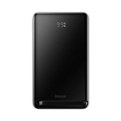 Baseus Magnetic Wireless Charging Power Bank 10000 mAh 20W (PPCX000202) - преносима външна батерия с USB-C порт и безжично зареждане с MagSafe (бял) 3