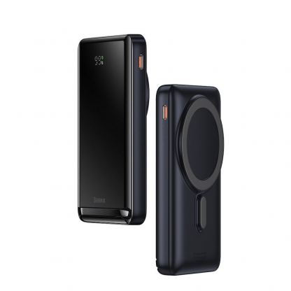 Baseus Magnetic Wireless Charging Power Bank 10000 mAh 20W (PPCX000202) - преносима външна батерия с USB-C порт и безжично зареждане с MagSafe (бял) 15