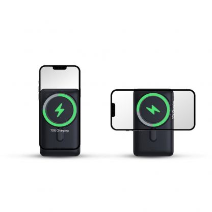 Baseus Magnetic Wireless Charging Power Bank 10000 mAh 20W (PPCX000202) - преносима външна батерия с USB-C порт и безжично зареждане с MagSafe (бял) 16