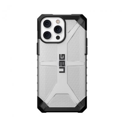 Urban Armor Gear Plasma Case - удароустойчив хибриден кейс за iPhone 15 Pro Max (прозрачен) 2