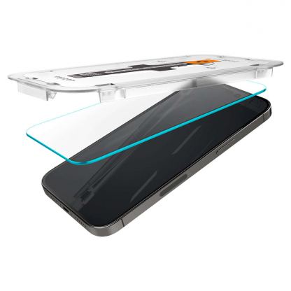 Spigen Glas.tR EZ Fit Tempered Glass - стъклено защитно покритие за дисплея на iPhone 15 Plus (прозрачен) 4
