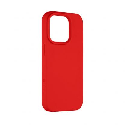 Tactical Velvet Smoothie Cover - силиконов калъф за iPhone 15 Pro (червен) 2