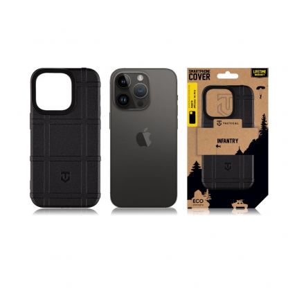 Tactical Infantry Case - удароустойчив силиконов (TPU) калъф за iPhone 14 Pro (черен) 3
