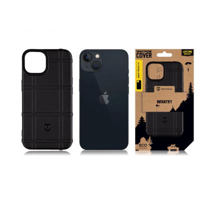 Tactical Infantry Case - удароустойчив силиконов (TPU) калъф за iPhone 14 (черен) 3
