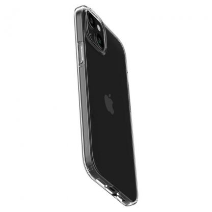 Spigen Crystal Flex Case - тънък качествен силиконов (TPU) калъф за iPhone 15 Plus (прозрачен)  8