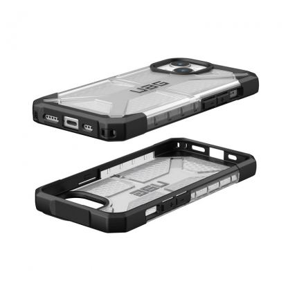 Urban Armor Gear Plasma Case - удароустойчив хибриден кейс за iPhone 15 (прозрачен) 2