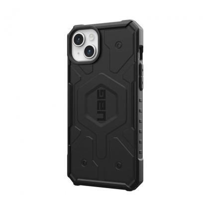 Urban Armor Gear Pathfinder MagSafe Case - удароустойчив хибриден кейс за iPhone 15 Plus (черен) 4