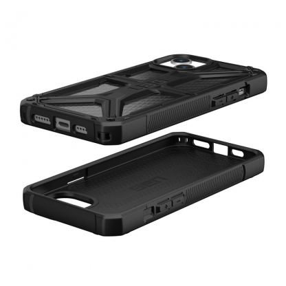 Urban Armor Gear Monarch Case - удароустойчив хибриден кейс за iPhone 15 Plus (черен-карбон) 2