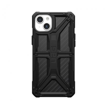Urban Armor Gear Monarch Case - удароустойчив хибриден кейс за iPhone 15 Plus (черен-карбон) 3