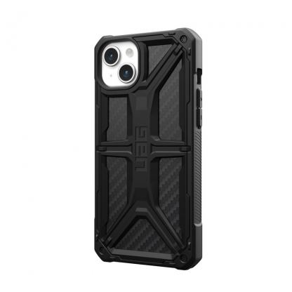 Urban Armor Gear Monarch Case - удароустойчив хибриден кейс за iPhone 15 Plus (черен-карбон) 4