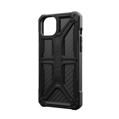 Urban Armor Gear Monarch Case - удароустойчив хибриден кейс за iPhone 15 Plus (черен-карбон) 13