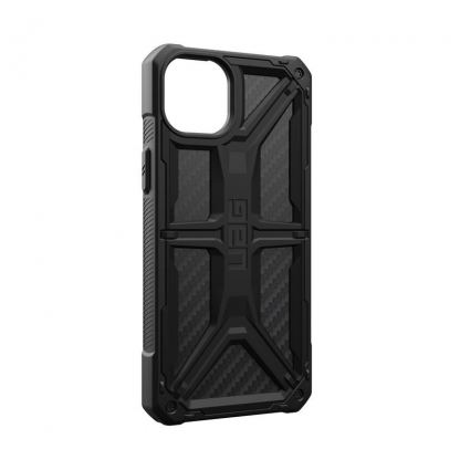 Urban Armor Gear Monarch Case - удароустойчив хибриден кейс за iPhone 15 Plus (черен-карбон) 14