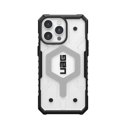 Urban Armor Gear Pathfinder MagSafe Case - удароустойчив хибриден кейс за iPhone 15 Pro Max (прозрачен) 3