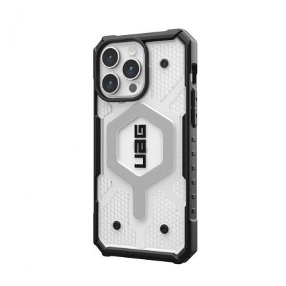 Urban Armor Gear Pathfinder MagSafe Case - удароустойчив хибриден кейс за iPhone 15 Pro Max (прозрачен) 4