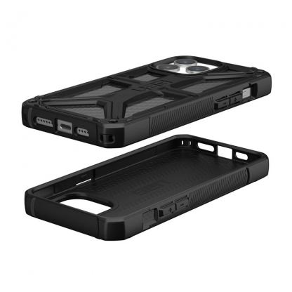 Urban Armor Gear Monarch Case - удароустойчив хибриден кейс за iPhone 15 Pro Max (черен-карбон) 9
