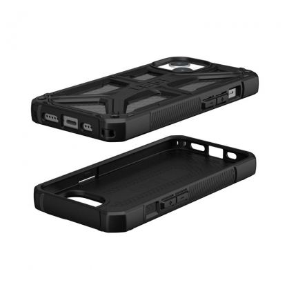 Urban Armor Gear Monarch Case - удароустойчив хибриден кейс за iPhone 15 (черен-карбон) 2