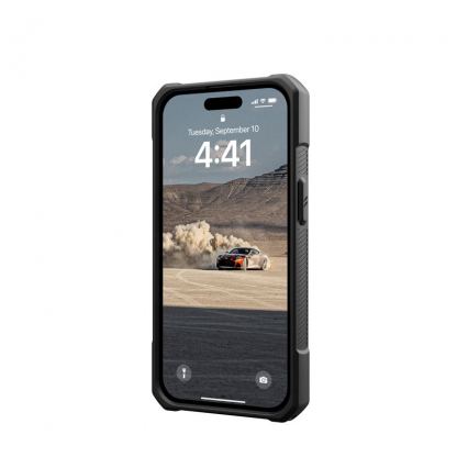 Urban Armor Gear Monarch Case - удароустойчив хибриден кейс за iPhone 15 (черен-карбон) 7