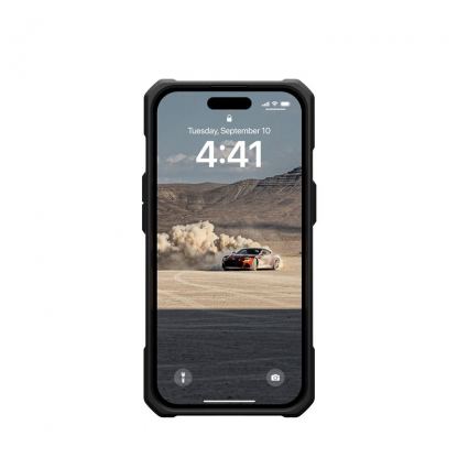Urban Armor Gear Monarch Case - удароустойчив хибриден кейс за iPhone 15 (черен-карбон) 8