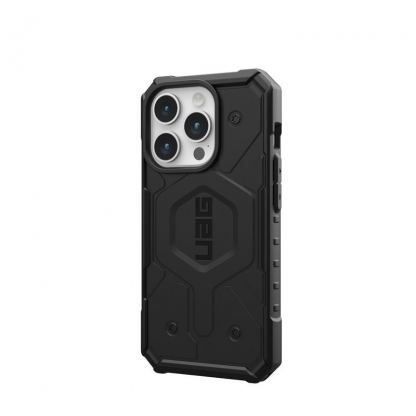 Urban Armor Gear Pathfinder MagSafe Case - удароустойчив хибриден кейс за iPhone 15 Pro (черен) 4