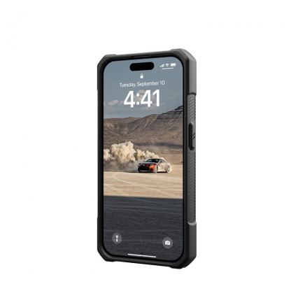 Urban Armor Gear Monarch Case - удароустойчив хибриден кейс за iPhone 15 Pro (черен-карбон) 7