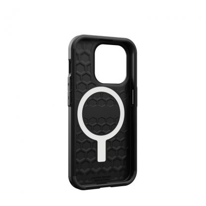 Urban Armor Gear Civilian MagSafe Case - удароустойчив хибриден кейс с MagSafe за iPhone 15 Pro (черен) 15