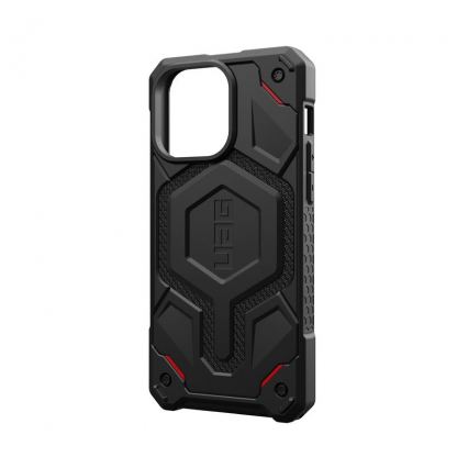 Urban Armor Gear Monarch Pro Kevlar Case - удароустойчив хибриден кейс с MagSafe за iPhone 15 Pro Max (черен-кевлар) 13