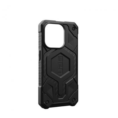Urban Armor Gear Monarch Pro MagSafe Case - удароустойчив хибриден кейс с MagSafe за iPhone 15 Pro (черен-карбон) 14