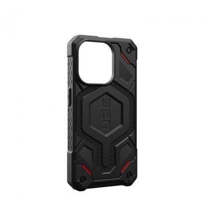 Urban Armor Gear Monarch Pro Kevlar Case - удароустойчив хибриден кейс с MagSafe за iPhone 15 Pro (черен-кевлар) 14