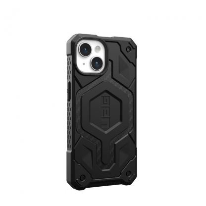 Urban Armor Gear Monarch Pro MagSafe Case - удароустойчив хибриден кейс с MagSafe за iPhone 15 (черен-карбон) 7