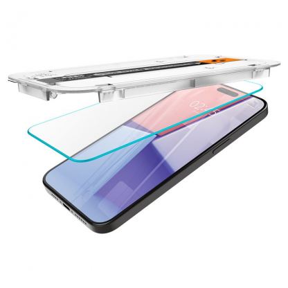 Spigen Glas.tR EZ Fit Tempered Glass - стъклено защитно покритие за дисплея на iPhone 15 Pro Max (прозрачен) 9