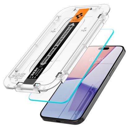 Spigen Glas.tR EZ Fit Tempered Glass - стъклено защитно покритие за дисплея на iPhone 15 Pro Max (прозрачен) 12