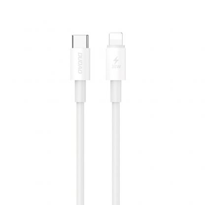 Dudao Fast Charging USB-C to Lightning Cable PD 30W - USB-C към Lightning кабел за Apple устройства с Lightning порт (100 см) (бял)  6