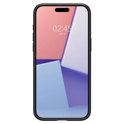 Spigen Liquid Air Case - силиконов (TPU) калъф с висока степен на защита за iPhone 15 Pro (черен) 3