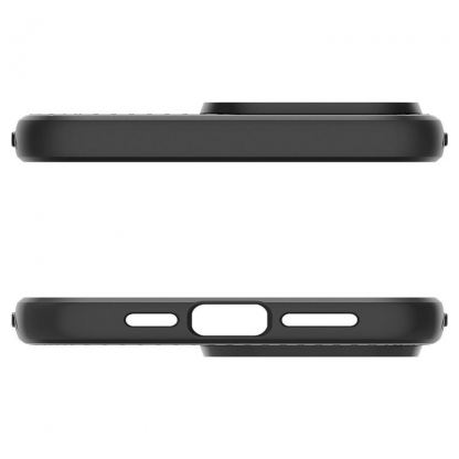Spigen Liquid Air Case - силиконов (TPU) калъф с висока степен на защита за iPhone 15 Pro (черен) 6