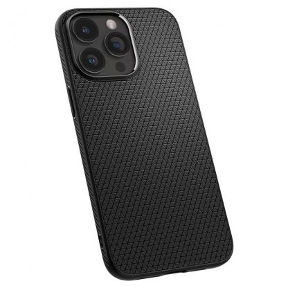 Spigen Liquid Air Case - силиконов (TPU) калъф с висока степен на защита за iPhone 15 Pro (черен) 9