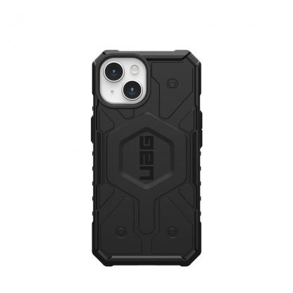 Urban Armor Gear Pathfinder MagSafe Case - удароустойчив хибриден кейс за iPhone 15 (черен) 3