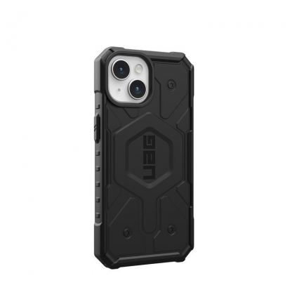 Urban Armor Gear Pathfinder MagSafe Case - удароустойчив хибриден кейс за iPhone 15 (черен) 5