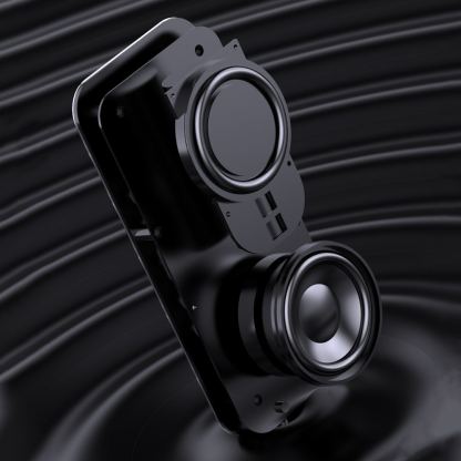 Dudao Y17 Wireless Speaker Bluetooth, FM And Clock - безжичен портативен спийкър с FM радио, часовник с аларма и microSD слот (тъмносив) 6
