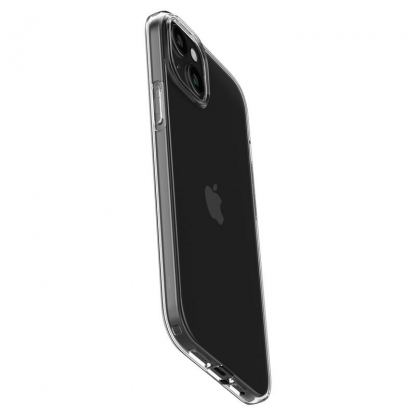 Spigen Liquid Crystal Case - тънък силиконов (TPU) калъф за iPhone 15 (прозрачен)  8