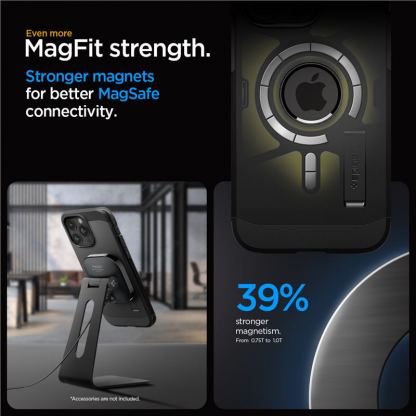 Spigen Tough Armor MagSafe Case - хибриден кейс с най-висока степен на защита с MagSafe за iPhone 15 Pro (черен) 16