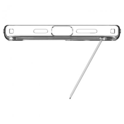 Spigen Ultra Hybrid S MagSafe Case - хибриден кейс с висока степен на защита с MagSafe и вградена поставка за iPhone 15 Plus (прозрачен)  11