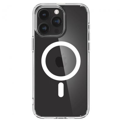 Spigen Crystal Hybrid MagSafe Case - хибриден кейс с висока степен на защита за iPhone 15 Pro Max (прозрачен)	 5