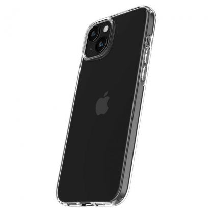 Spigen Crystal Flex Case - тънък качествен силиконов (TPU) калъф за iPhone 15 (прозрачен)  2