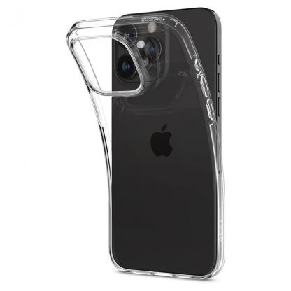 Spigen Crystal Flex Case - тънък качествен силиконов (TPU) калъф за iPhone 15 Pro (прозрачен)  6