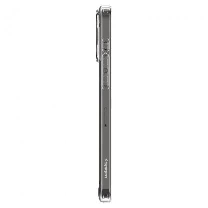 Spigen Crystal Hybrid Case - хибриден кейс с висока степен на защита за iPhone 15 Pro Max (прозрачен)	 4