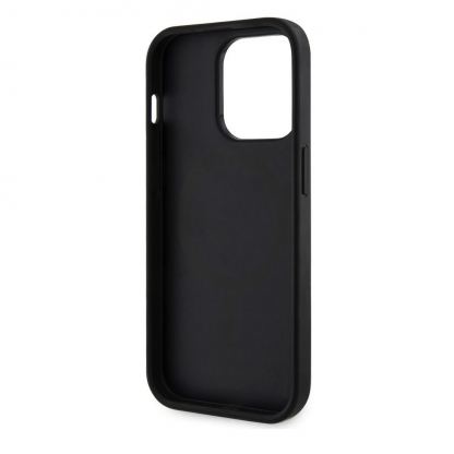 Guess PU G Cube MagSafe Leather Hard Case - дизайнерски кожен кейс с MagSafe за iPhone 15 Pro Max (черен) 7