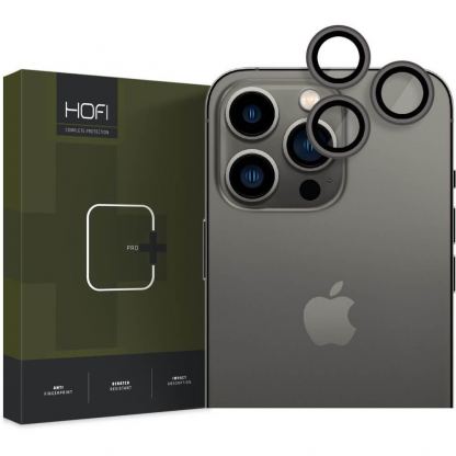 Hofi CamRing Pro Plus - предпазни стъклени лещи за камерата на iPhone 15 Pro, iPhone 15 Pro Max (черен)