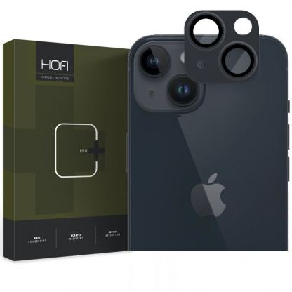 Hofi FullCam Pro Plus Lens Protector - предпазна метална плочка за камерата на iPhone 15, iPhone 15 Plus (черен)
